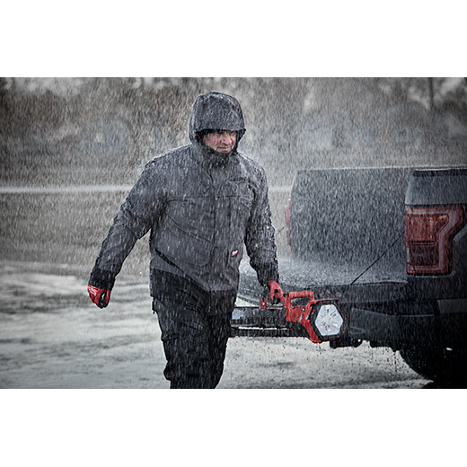 Milwaukee Tool 203RN-21M M12™ Heated AXIS™ Layering System with HYDROBREAK™ Rain Shell, Gray, Medium - MPR Tools & Equipment