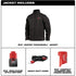 Milwaukee Tool 204B-21XL M12 BLACK HEATED TOUGHSHELL JACKET KIT - XL