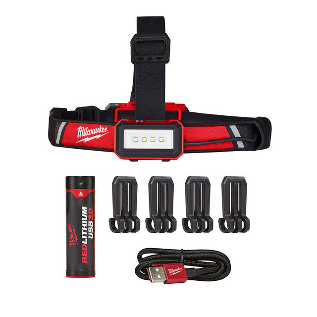 Milwaukee Tool 2115-21 REDLITHIUM™ USB Low-Profile Headlamp - MPR Tools & Equipment