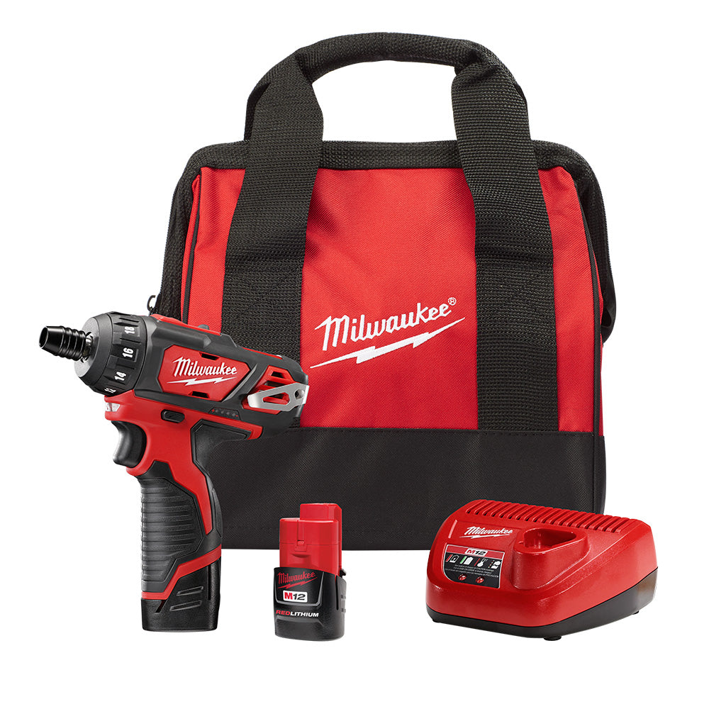 Milwaukee Tool 2406-22 M12 1/4 2SPD DRIVER KIT - MPR Tools & Equipment