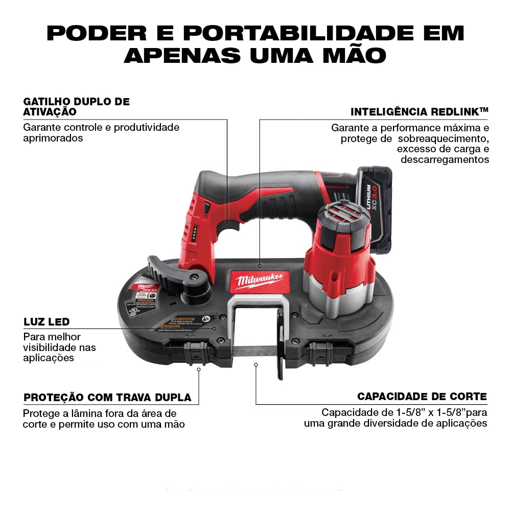 Milwaukee Tool 2429-20 Cordless Sub Compact Band Saw