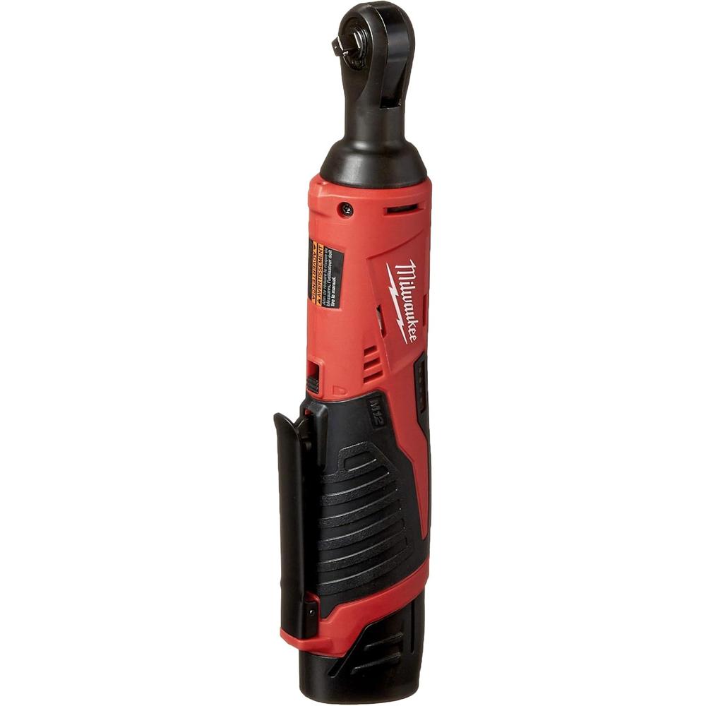 Milwaukee Tool 2456-21 M12 Cordless 1/4" Lithium-Ion Ratchet Kit