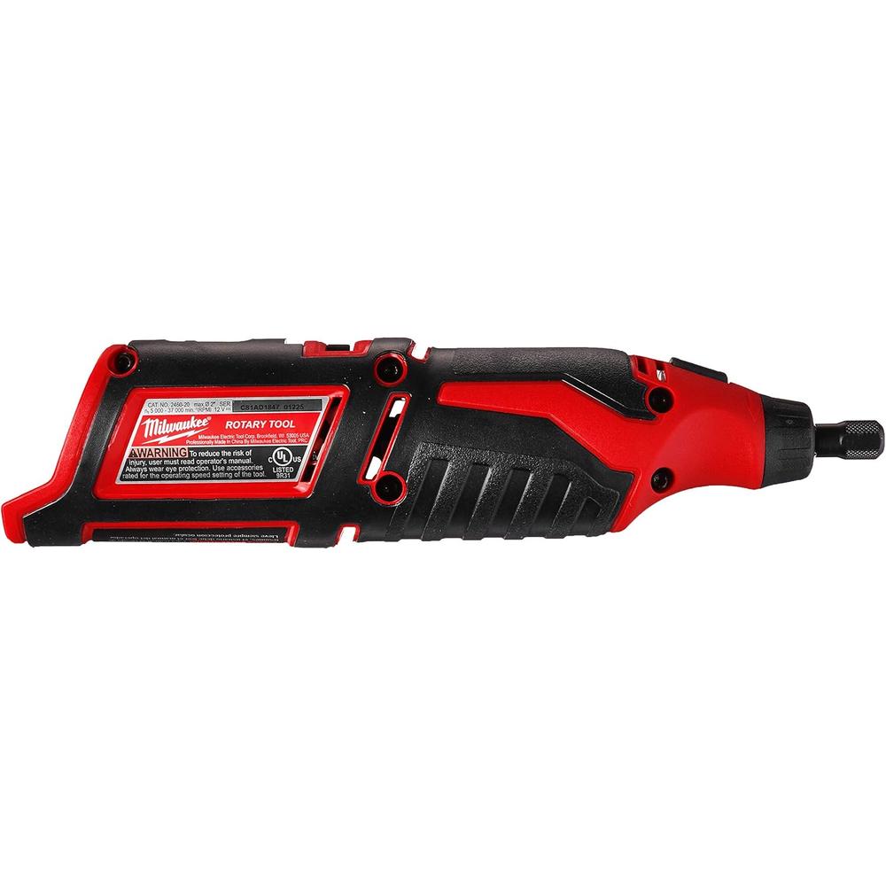 Milwaukee Tool 2460-20 Cordless Rotary Tool, 12.0V