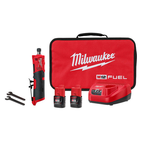 Milwaukee Tool 2486-22 M12 FUEL™ 1/4" Straight Die Grinder Kit - MPR Tools & Equipment