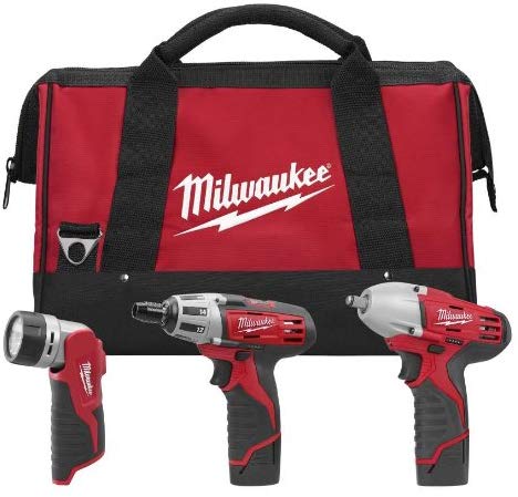 Milwaukee Tool 2491-23 M12 12-Volt 3-Tool Combo Kit - MPR Tools & Equipment