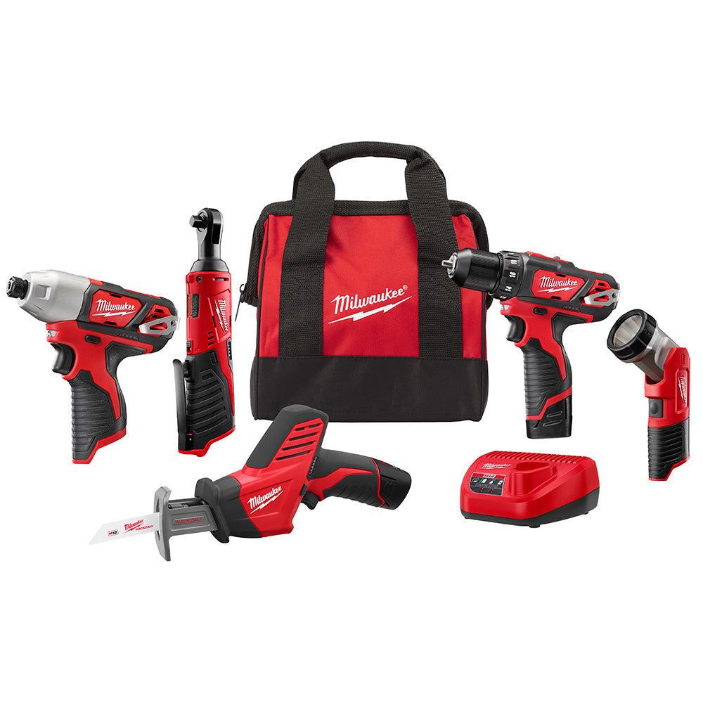 Milwaukee Tool 2498-25 M12 5 PC SPECIAL BUY KIT - MPR Tools & Equipment