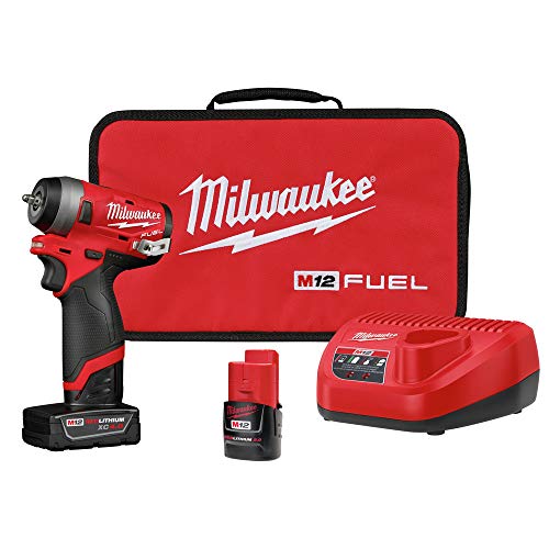 Milwaukee Tool 2552-22 M12 FUEL Stubby 1/4 in. Impact Wrench Kit - MPR Tools & Equipment