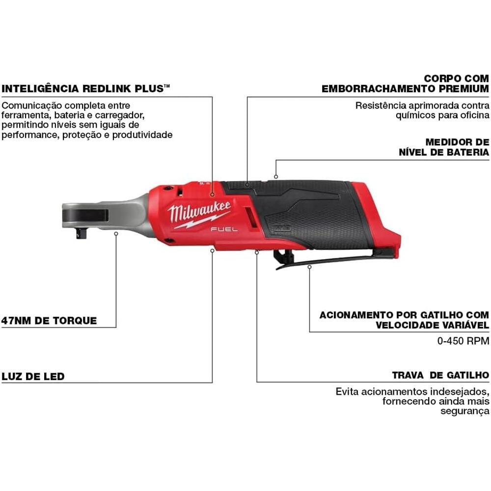 Milwaukee Tool 2566-20 M12 FUEL™ 1/4" High Speed Ratchet