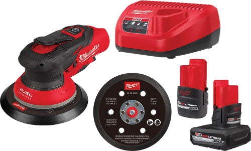 Milwaukee Tool 2584-22CX M12 Fuel™ 6" Random Orbital Sander Kit (3/32")