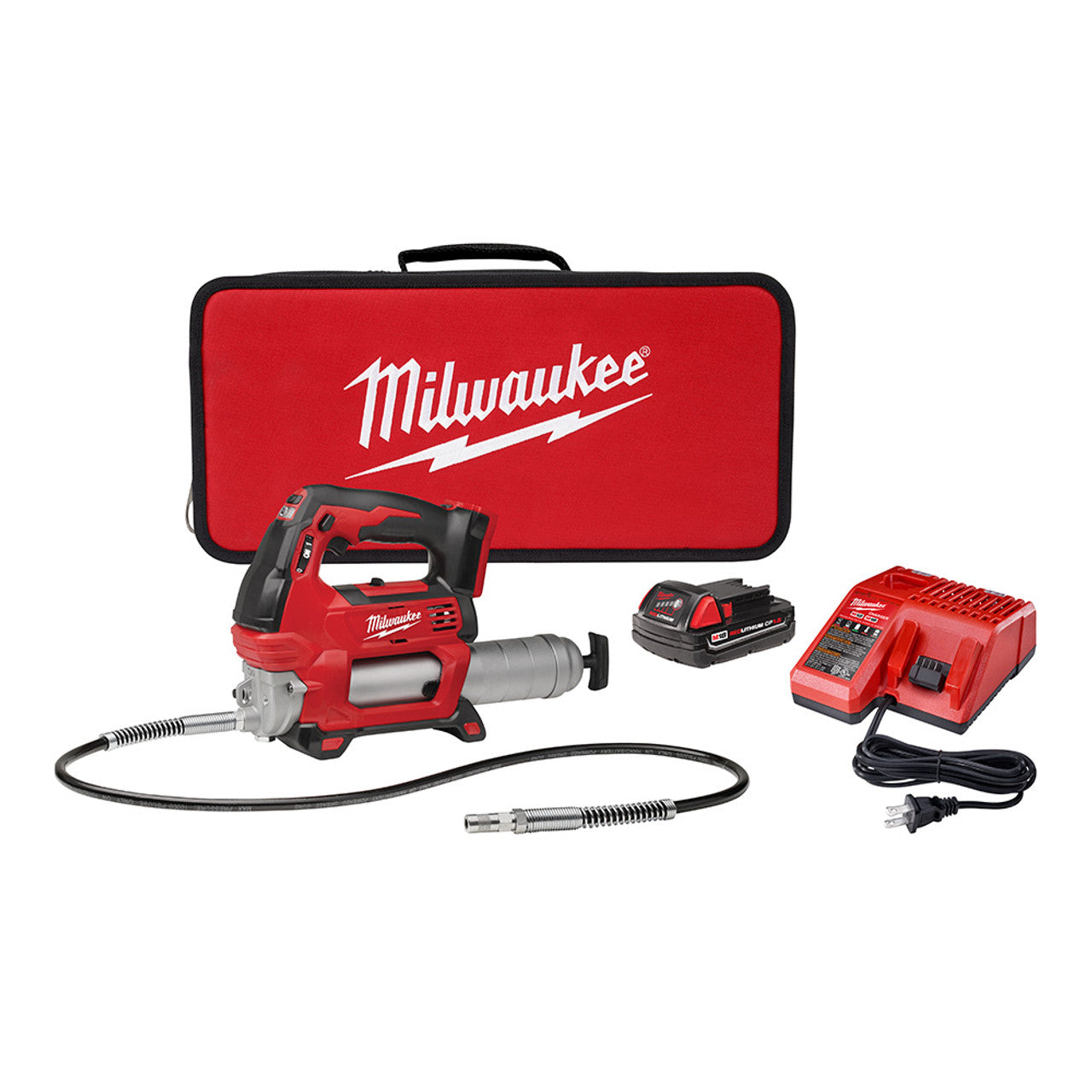 Milwaukee Tool 2646-21CT M18™ Cordless 2-Speed Grease Gun Kit - MPR Tools & Equipment