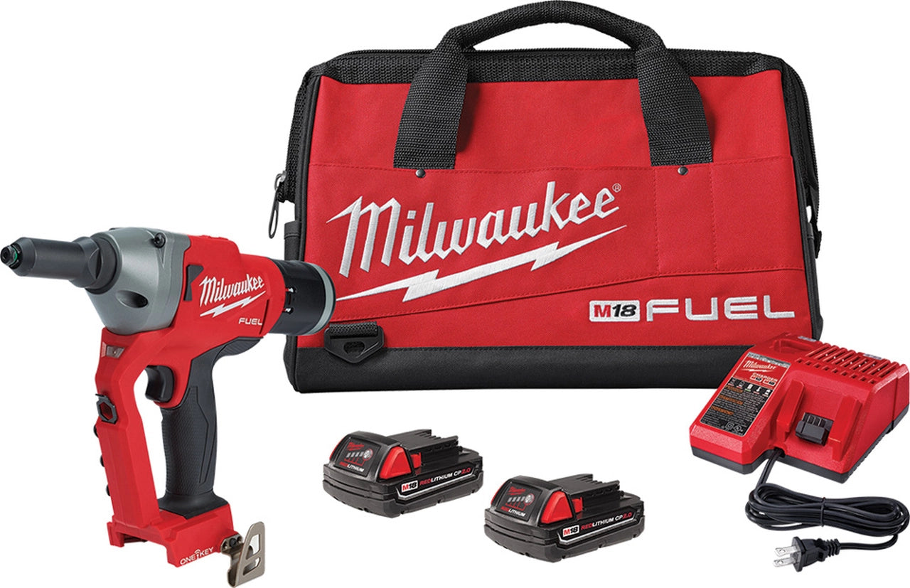 Milwaukee Tool 2660-22CT M18 FUEL™ 1/4" Blind Rivet Tool w/ ONE-KEY™ Kit - MPR Tools & Equipment