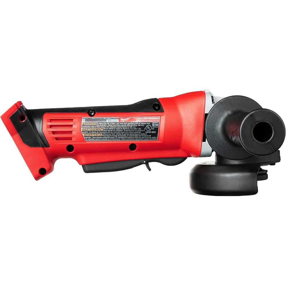 Milwaukee Tool 2680-20 M18 18V Lithium Ion 4 1/2 Inch Cordless Grinder with Burst Resistant Guard and Paddle Switch Design