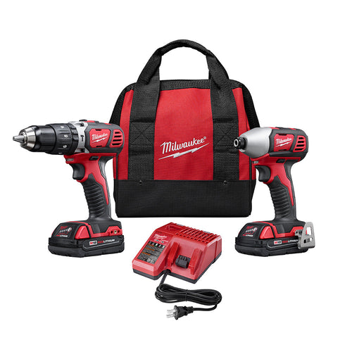 Milwaukee Tool 2697-22CT M18 HAMMER DRILL W/IMPACT DR - MPR Tools & Equipment