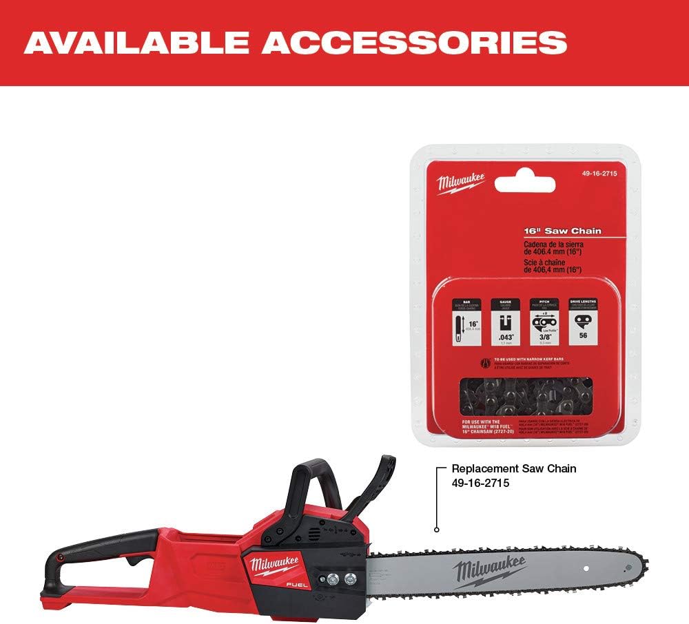 Milwaukee Tool 2727-20 M18 FUEL™ 16" Chainsaw (Tool Only)