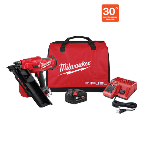 Milwaukee Tool 2745-21 M18 FUEL 30 DEGREE FRAMING NAILER KIT - MPR Tools & Equipment