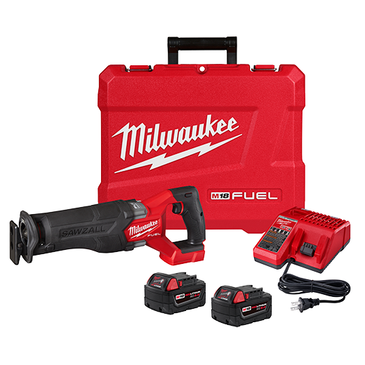 Milwaukee Tool 2821-22 M18 FUEL™ SAWZALL® Reciprocating Saw - 2 Battery XC5.0 Kit - MPR Tools & Equipment