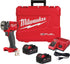 Milwaukee Tool 2854-22R M18 18V 3/8" DRIVE COMPACT CLÉ À CHOCS AVEC ANNEAU DE FRICTION, 250 FT-LB