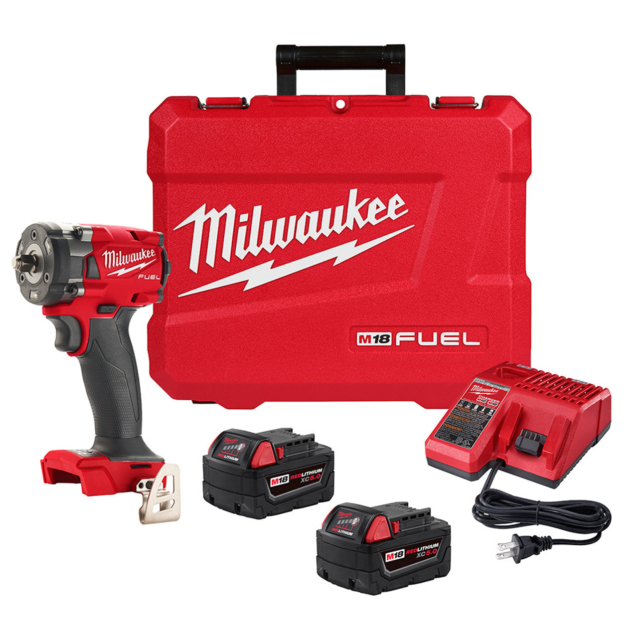 Milwaukee Tool 2854-22R M18 18V 3/8" DRIVE COMPACT IMPACT WRENCH KIT WITH FRICTION RING, 250 FT-LB - MPR Tools & Equipment