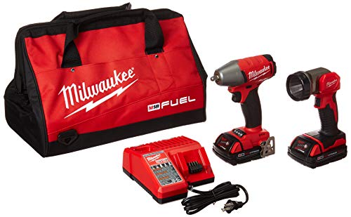 Milwaukee Tool 2895-22CT Electric Tools M18 Fuel 3/8" Impact Wrench w/LED Light Kit - MPR Tools & Equipment