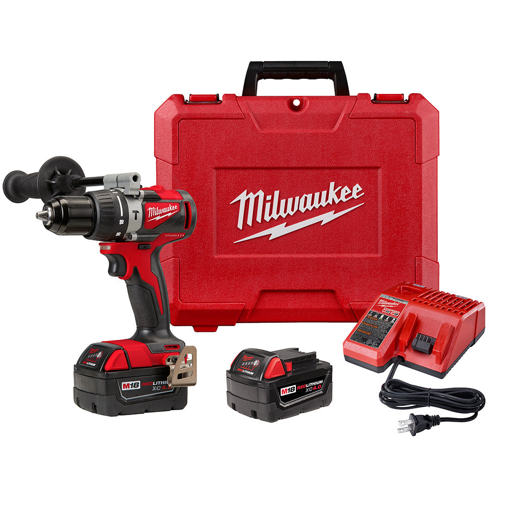 Milwaukee Tool 2902-22 M18 BL 1/2" HAMMER DRILL KIT - MPR Tools & Equipment