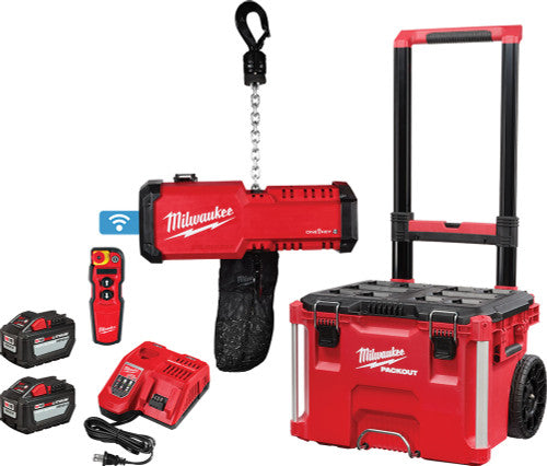 Milwaukee Tool 2983-22HD M18 Compact 1-Ton Chain Hoist w/ ONE-KEY Kit - MPR Tools & Equipment