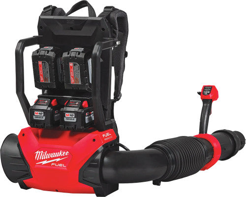 Milwaukee Tool 3009-24HD M18 Fuel Dual Battery Backpack Blower Kit, 650 Cfm, (4) M18 12.0 Batteries, (2) Dual-Bay Rapid Chargers - MPR Tools & Equipment