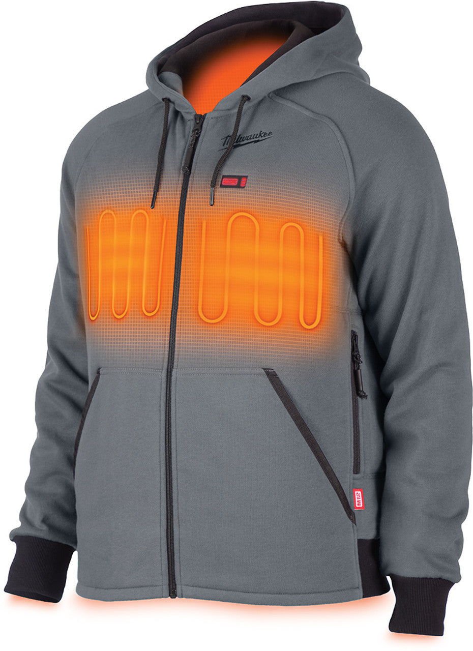 Milwaukee Tool 306G-20XL M12 GRAY HEATED HOODIE ONLY - XL - MPR Tools & Equipment