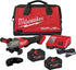 Milwaukee Tool 3670-22 M18 Fuel™ 4-1/2"-6" Braking Grinder Kit, Paddle Switch, (2) Xc8.0 Batteries, (1) M18/M12 Rapid Charger