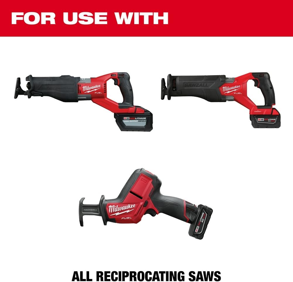 Milwaukee Tool 48-00-5015 6" 6 TPI Fleam Ground SAWZALL® Blades 5 packs