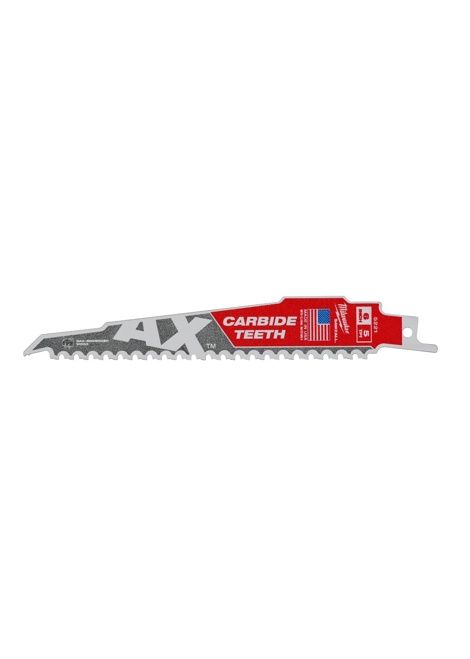 Milwaukee Tool 48-00-5221 BLADE 5T 6L CARBIDE AX 1PK - MPR Tools & Equipment