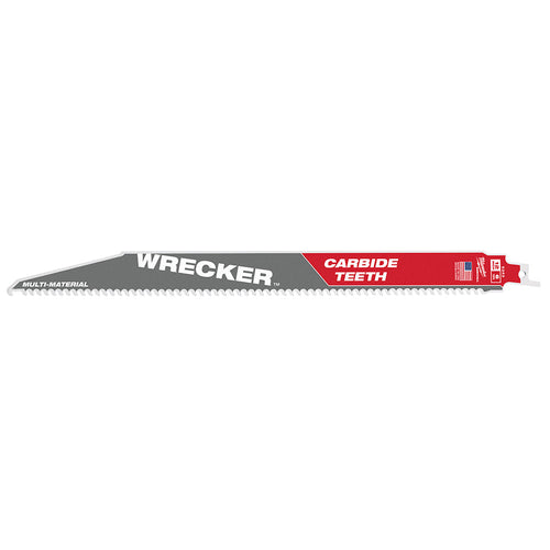 Milwaukee Tool 48-00-5243 12"CT WRECKER SAWZALL BLADE 1PK - MPR Tools & Equipment