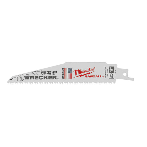 Milwaukee Tool 48-00-5701 The WRECKER™ Multi-Material SAWZALL® Blade 6" 7/11TPI 5 packs - MPR Tools & Equipment