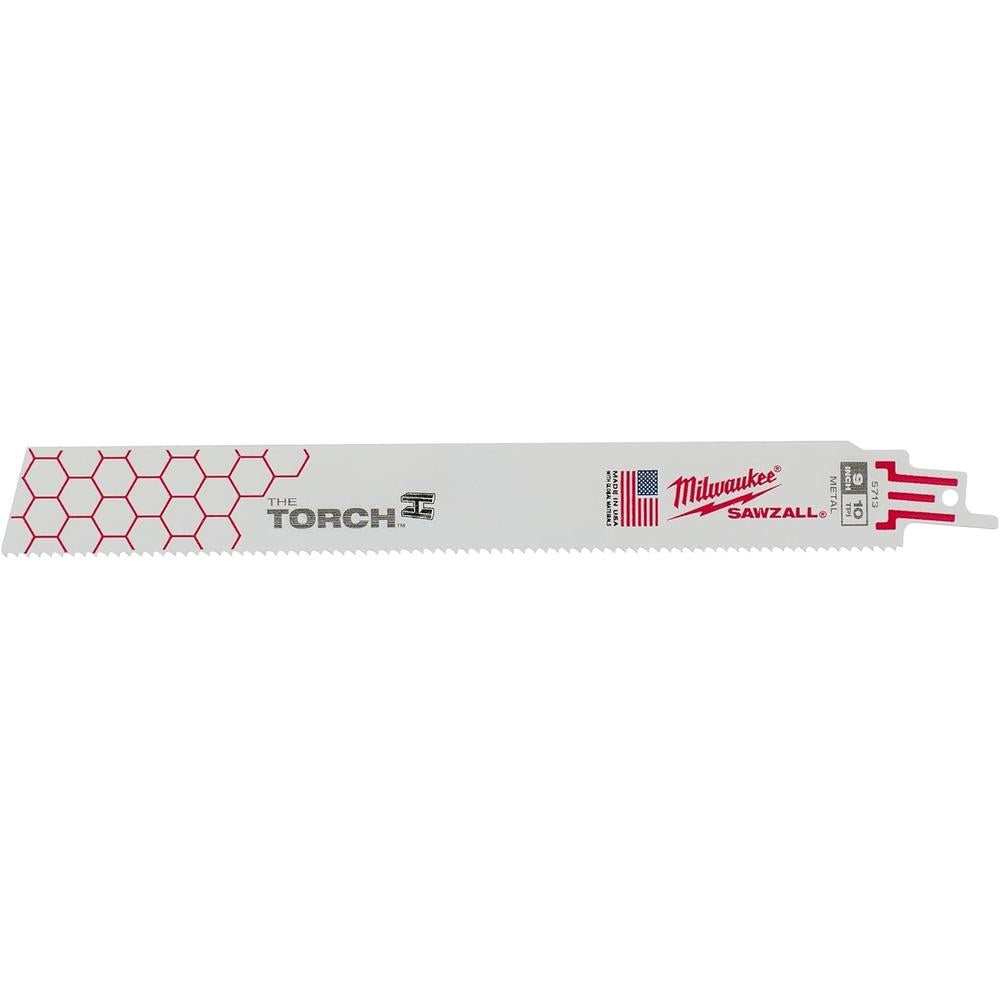 Milwaukee Tool 48-00-5713 9" 10 TPI The Torch™ SAWZALL® Blades 5 packs