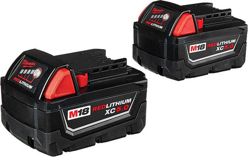 Milwaukee Tool 48-11-1852 M18™ REDLITHIUM™ XC5.0 Extended Capacity Battery Two Pack - MPR Tools & Equipment