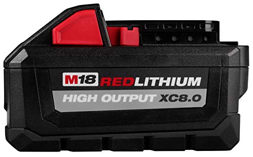 Milwaukee Tool 48-11-1880 M18 REDLITHIUM High Output 18v 8.0 Ah Lithium-Ion Battery Pack - MPR Tools & Equipment