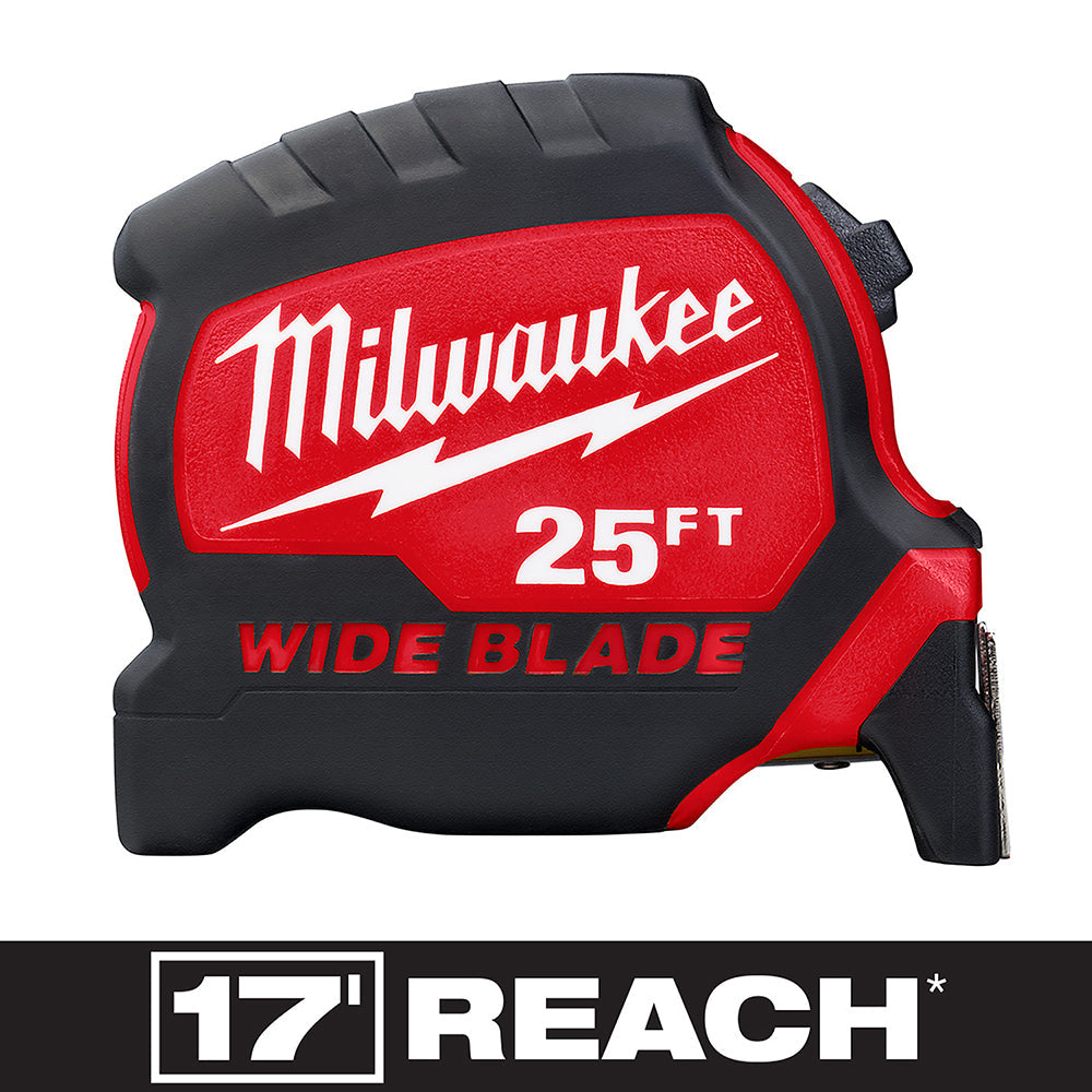 Milwaukee Tool 48-22-0225 25' WIDE BLADE TAPE - 14' SO - MPR Tools & Equipment