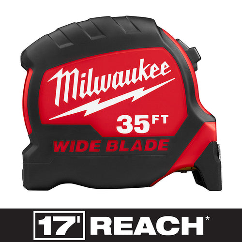 Milwaukee Tool 48-22-0235 35' WIDE BLADE TAPE - 14' SO - MPR Tools & Equipment