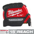 Milwaukee Tool 48-22-0317 5m/16ft Compact Wide Blade Magnetic Tape Measure - MPR Tools & Equipment