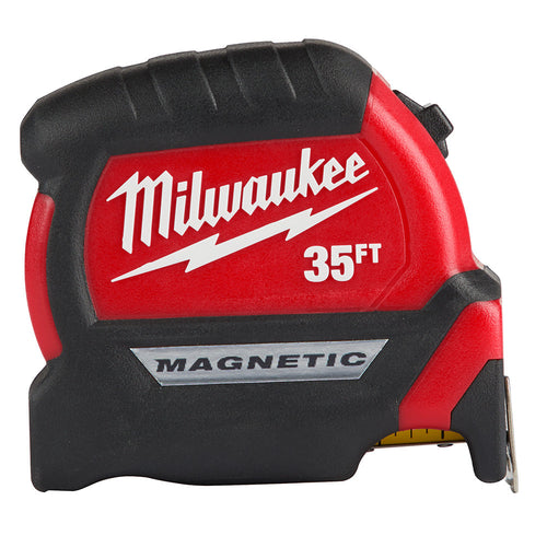 Milwaukee Tool 48-22-0335 35' COMPACT MAGNETIC TAPE - 12' SO - MPR Tools & Equipment