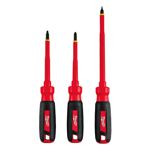 Milwaukee Tool 48-22-2202 3 pieces 1000V Insulated Screwdriver Set - MPR Tools & Equipment