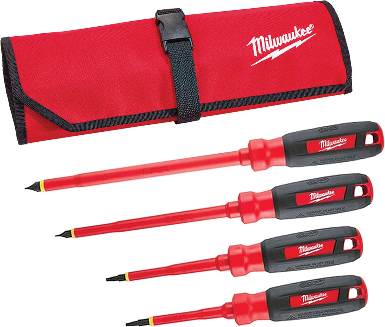 Milwaukee Tool 48-22-2205 4 pieces 1000V Insulated Screwdriver Set with Square Recess - MPR Tools & Equipment