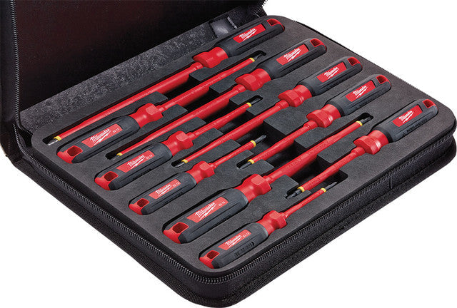 Milwaukee Tool 48-22-2210 10 pieces 1000V Insulated Screwdriver Set w/ EVA Foam Case - MPR Tools & Equipment