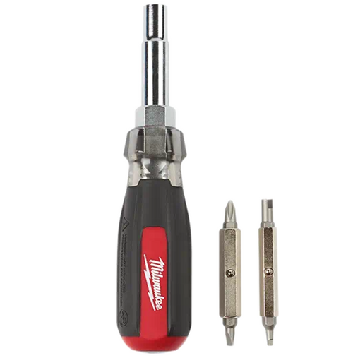 Milwaukee Tool 48-22-2881 13-in-1 Cushion Grip Screwdriver with Schrader Bit - MPR Tools & Equipment