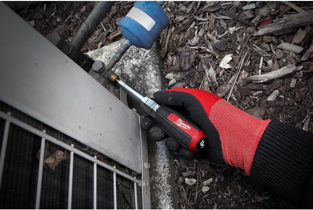 Milwaukee Tool 48-22-2881 13-in-1 Cushion Grip Screwdriver with Schrader Bit