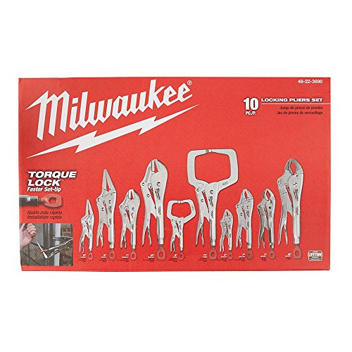 Milwaukee Tool 48-22-3690 10 pieces Torque Lock Pliers - MPR Tools & Equipment