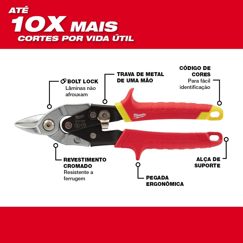 Milwaukee Tool 48-22-4500 Bulldog Aviation Snips