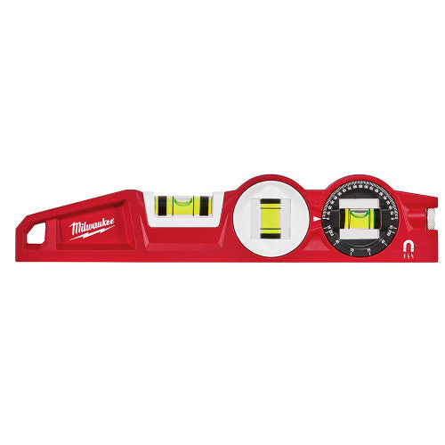 Milwaukee Tool 48-22-5210 10" DIE CAST MAGNETIC TORPEDO LEVEL WITH 360 DEGREE LOCKING VIAL - MPR Tools & Equipment