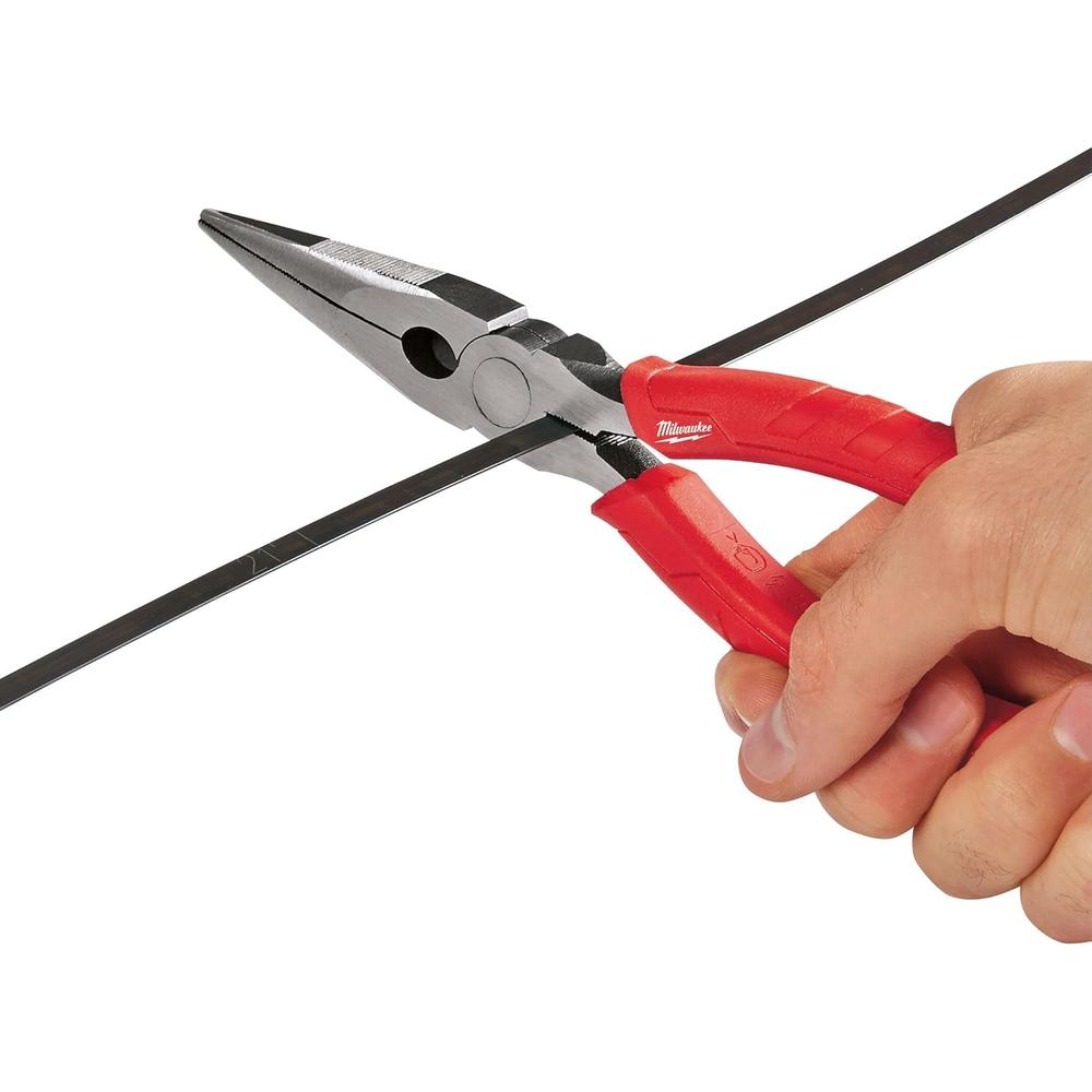 Milwaukee Tool 48-22-6101 8" Comfort Grip Long Nose Pliers