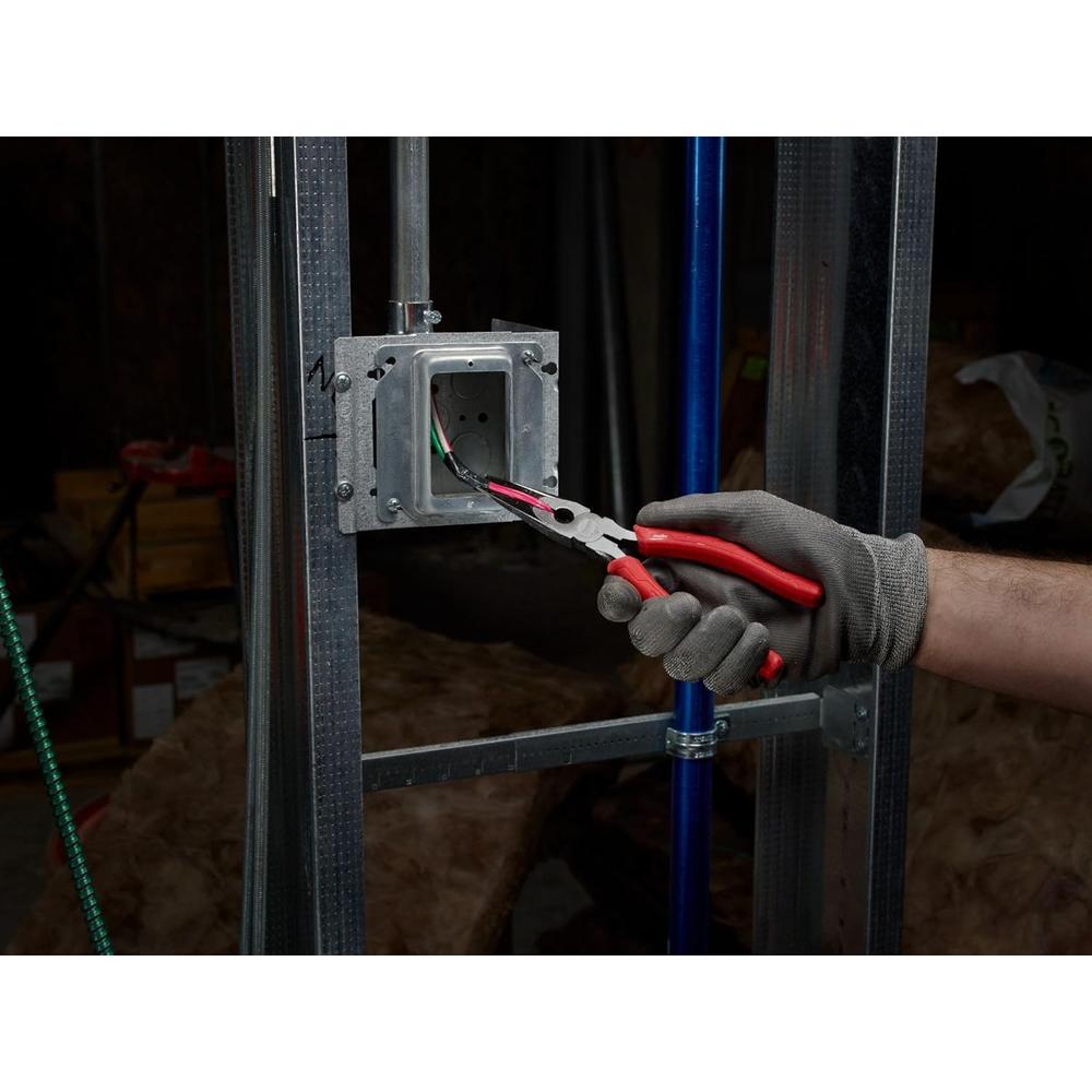 Milwaukee Tool 48-22-6101 8" Comfort Grip Long Nose Pliers