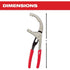 Milwaukee Tool 48-22-6321 9" Comfort Grip Pliers for Oil Filters and PVC Conduits & Fittings